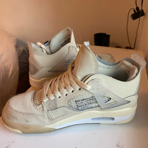 Nike | Shoes | Jordan 4 Retro Off White Sails | Poshmark display picture 3